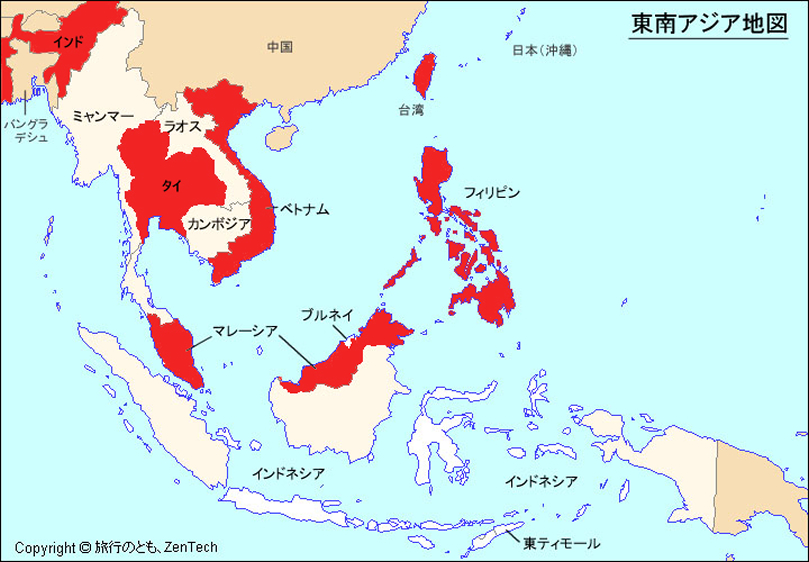 東海アジア地図